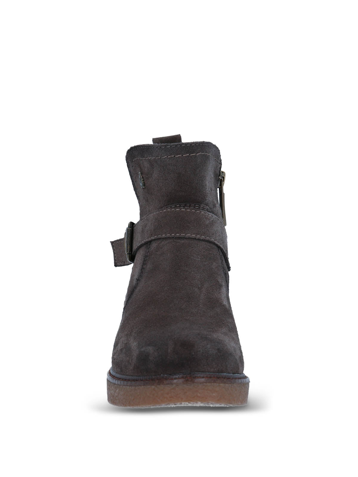 Botin Cuero Mujer Galla Gris Oscuro Hush Puppies