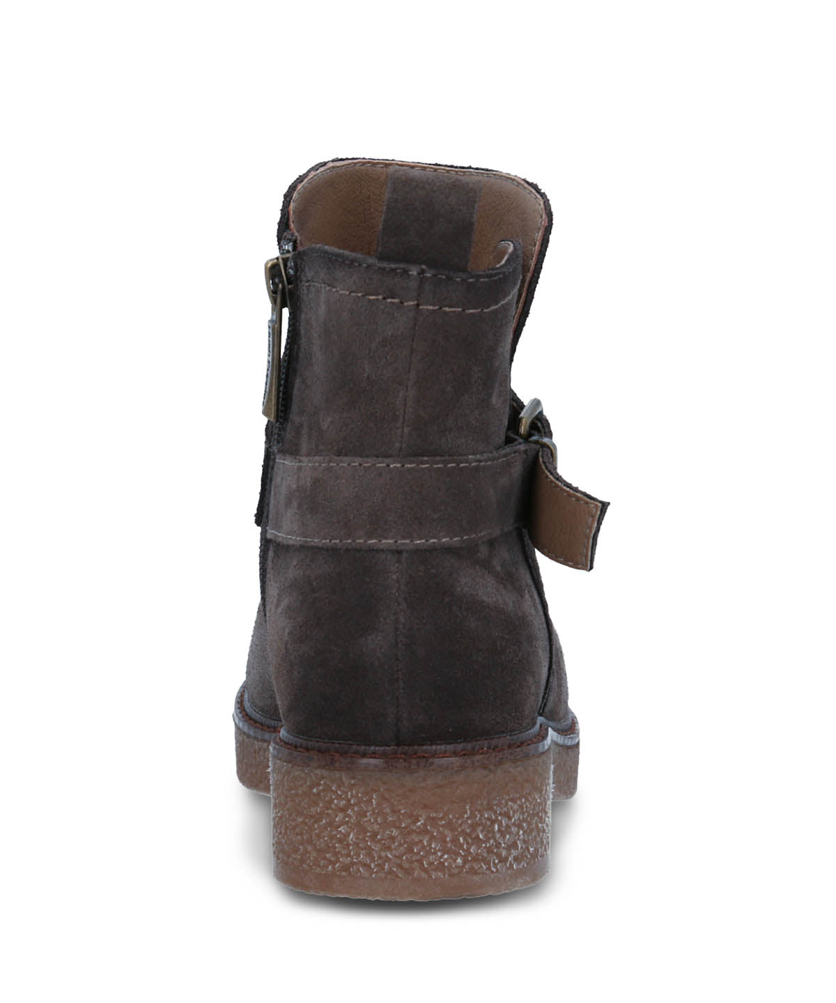 Botin Cuero Mujer Galla Gris Oscuro Hush Puppies