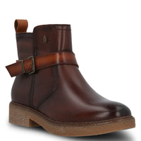 Botin Cuero Mujer Galla Café Hush Puppies | Hush Puppies