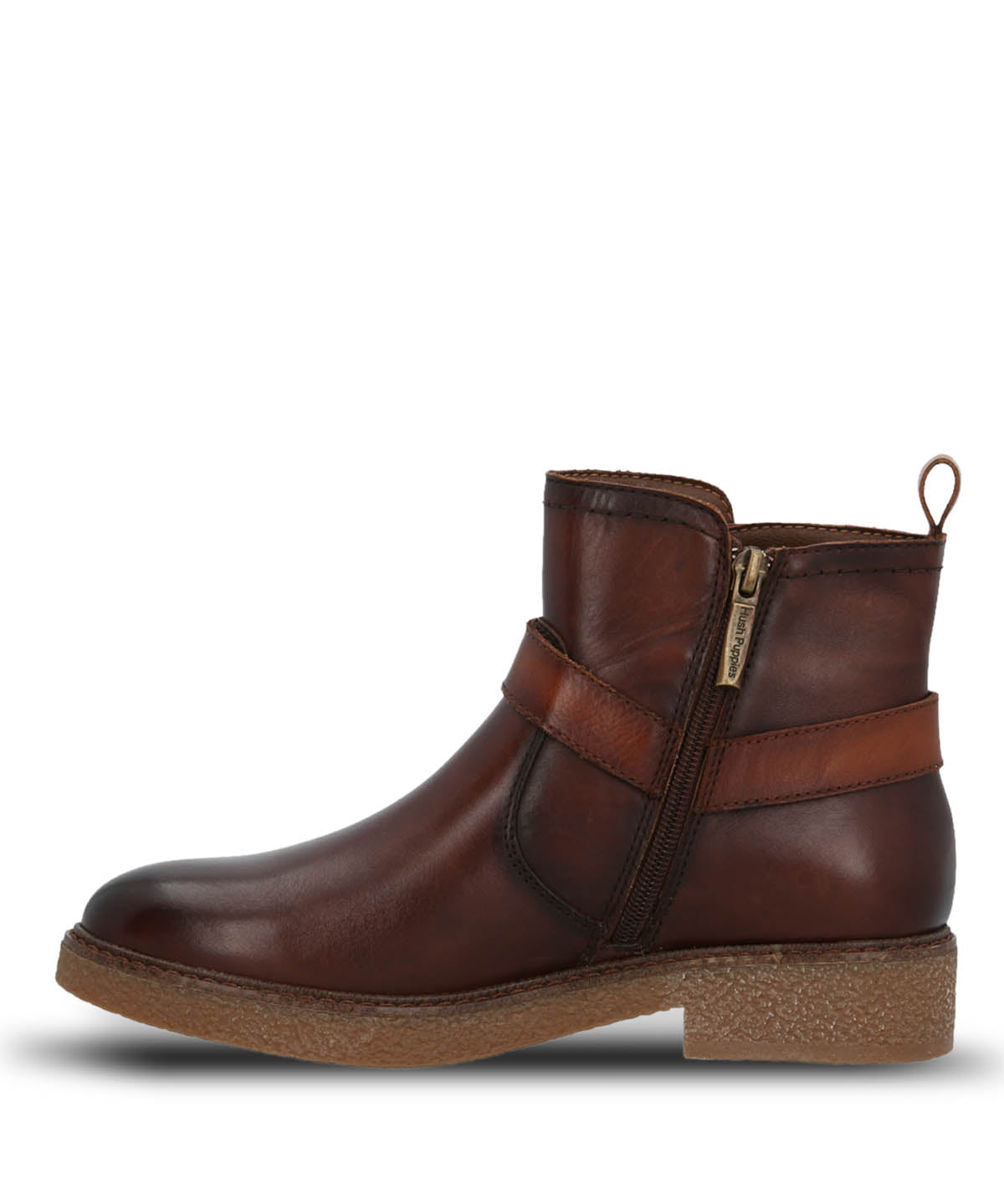 Botin Cuero Mujer Galla Café Hush Puppies | Hush Puppies