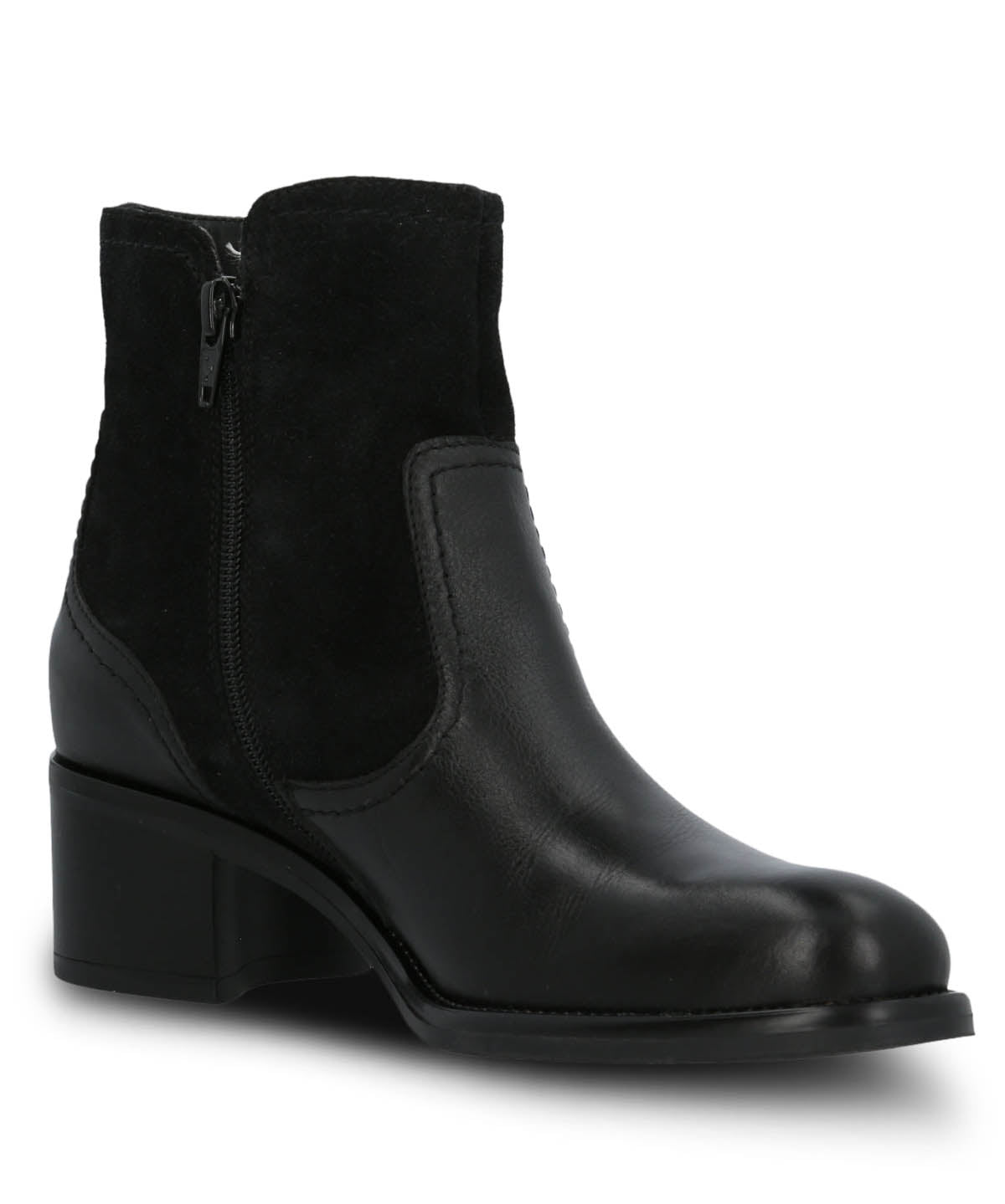 Botin Cuero Mujer Ellee Negro Hush Puppies