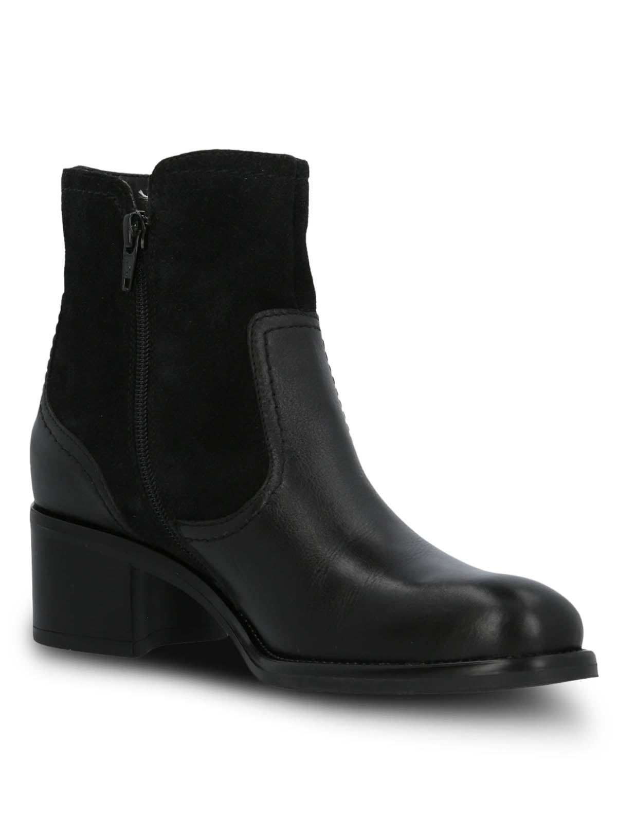 Botin Cuero Mujer Ellee Negro Hush Puppies