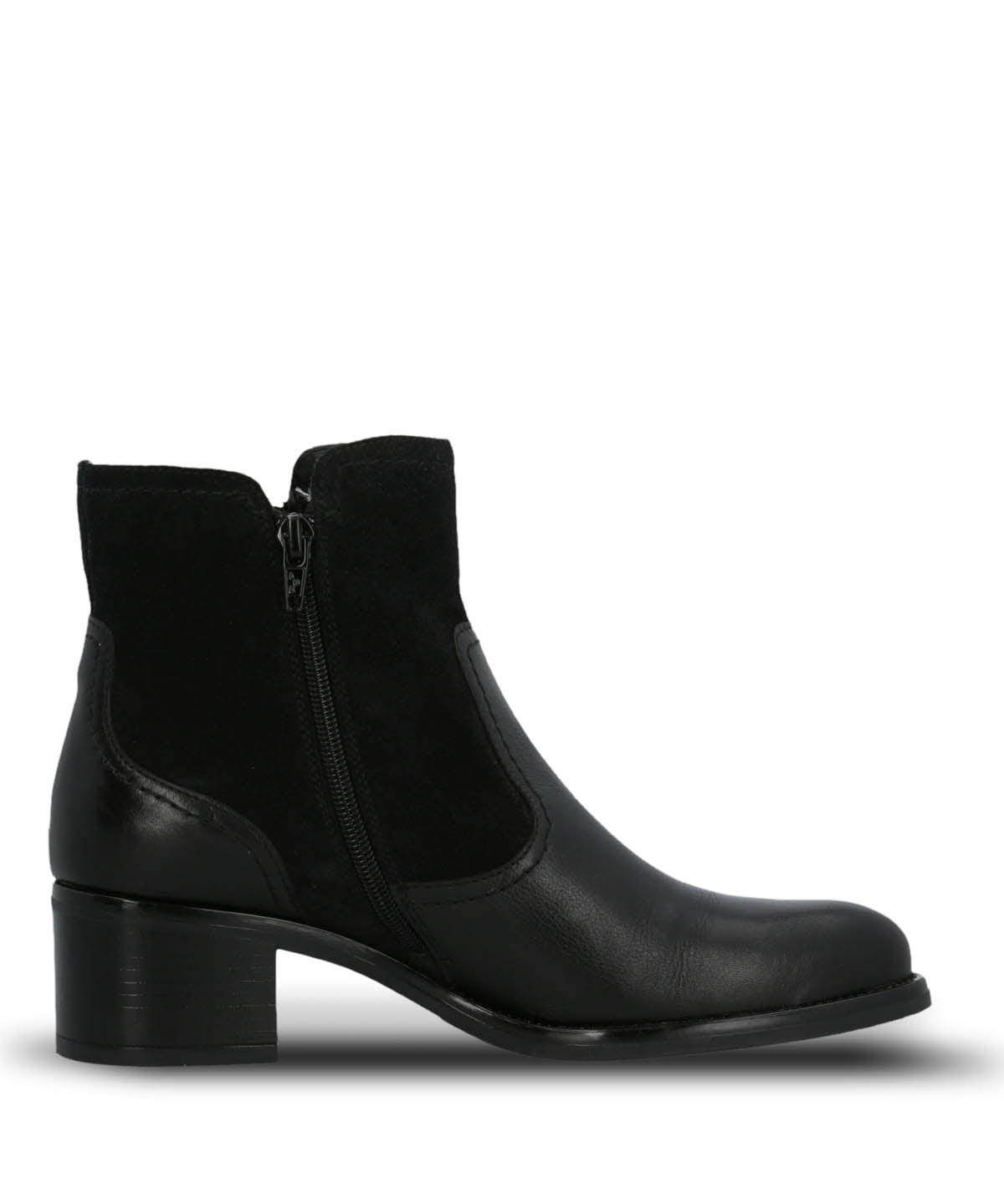 Botin Cuero Mujer Ellee Negro Hush Puppies