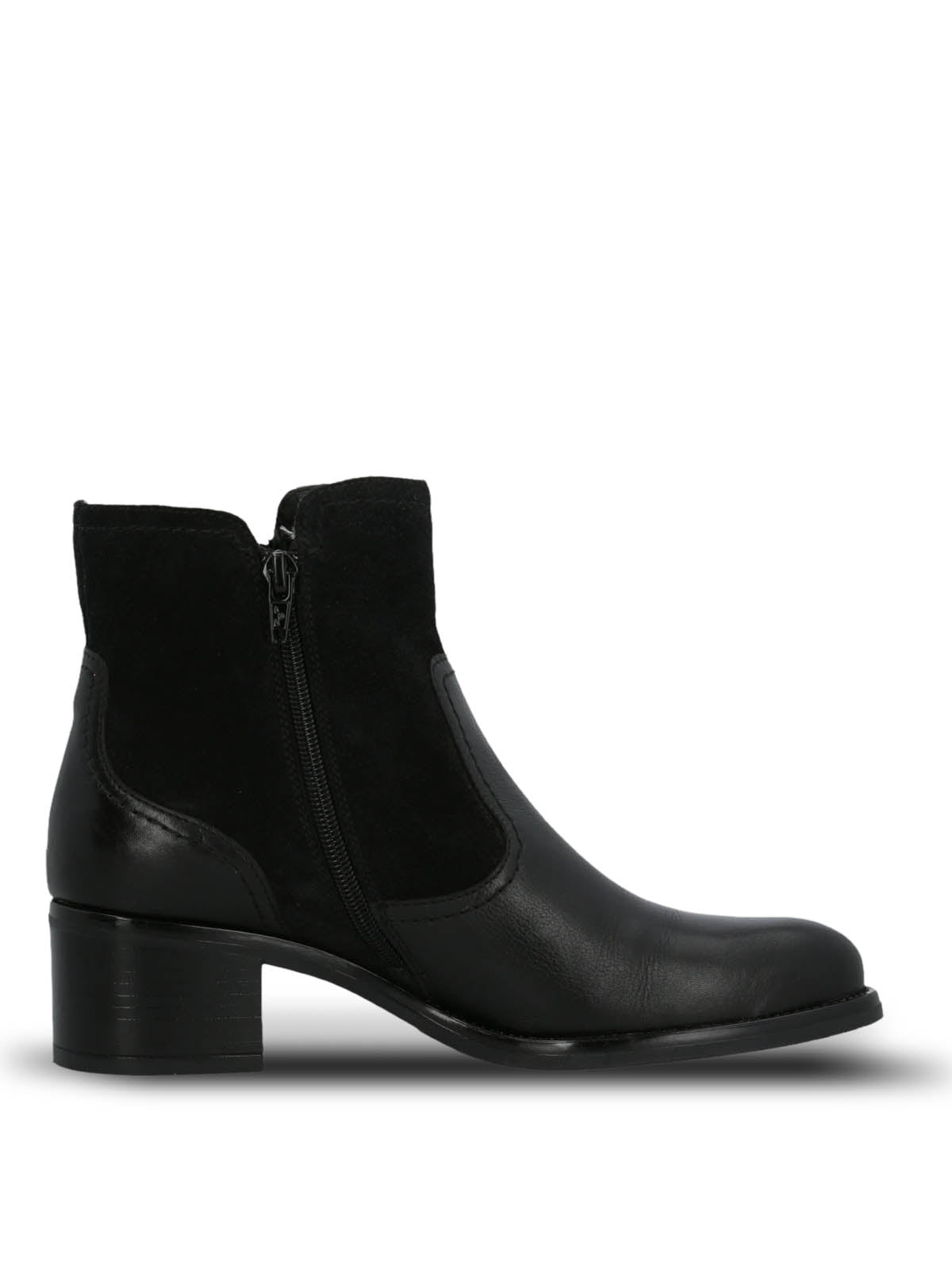 Botin Cuero Mujer Ellee Negro Hush Puppies