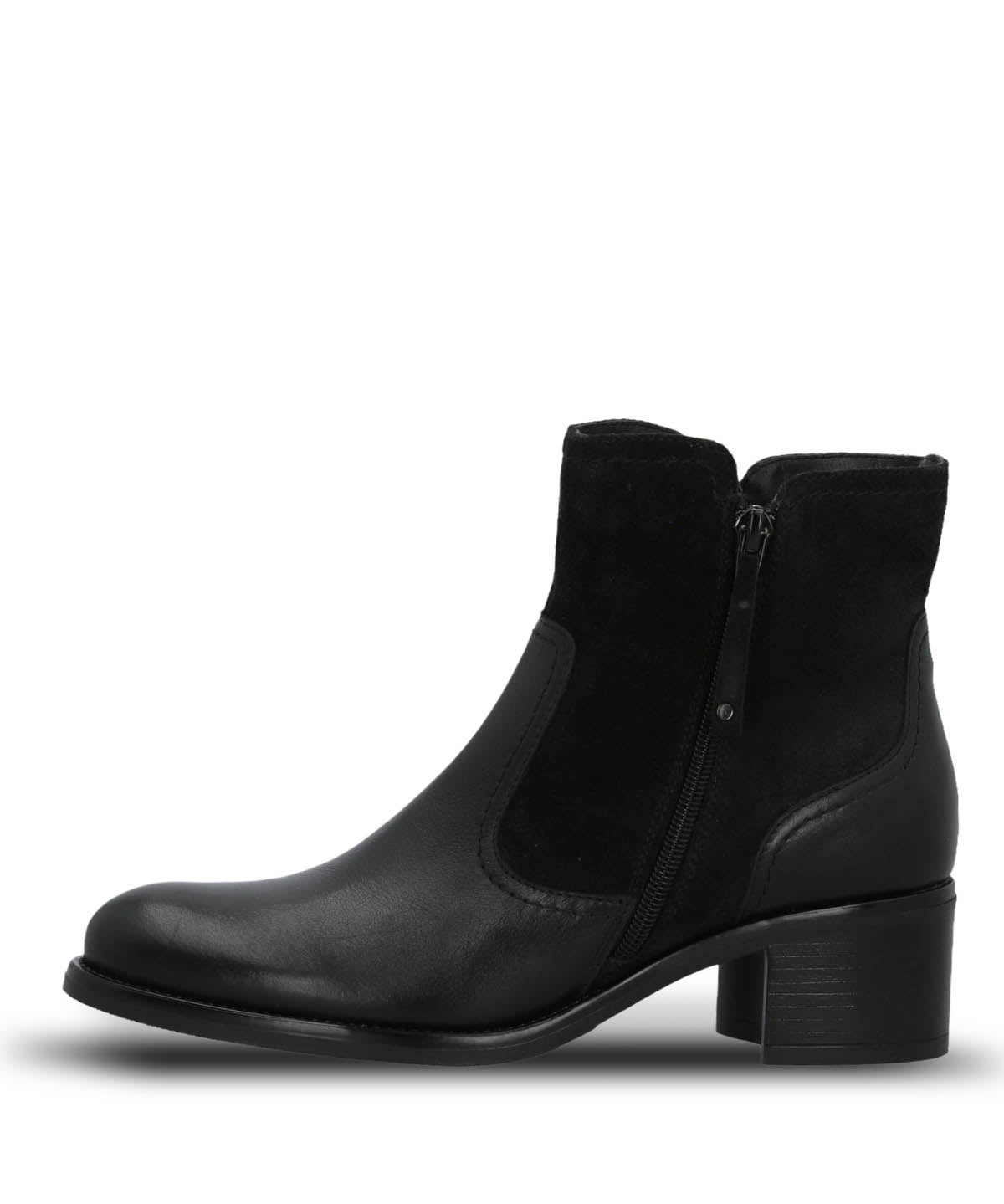Botin Cuero Mujer Ellee Negro Hush Puppies