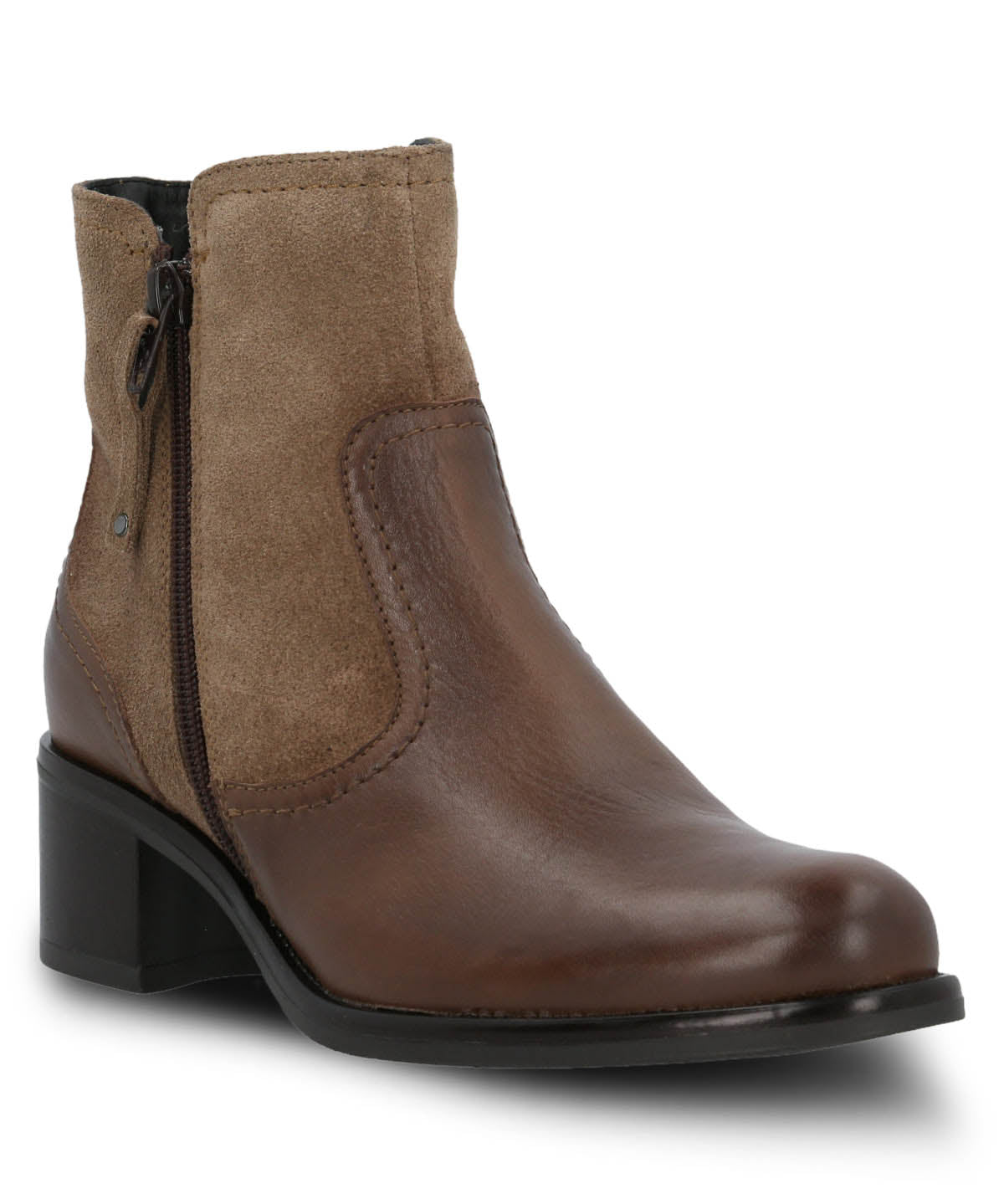 Botin Cuero Mujer Ellee Café Hush Puppies