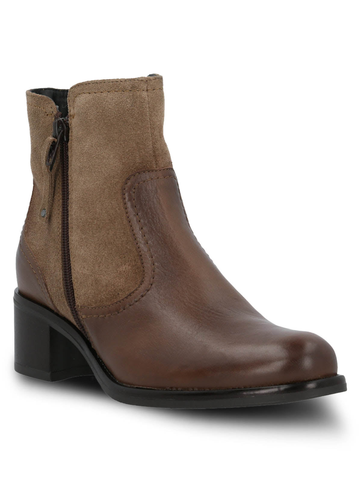 Botin Cuero Mujer Ellee Café Hush Puppies