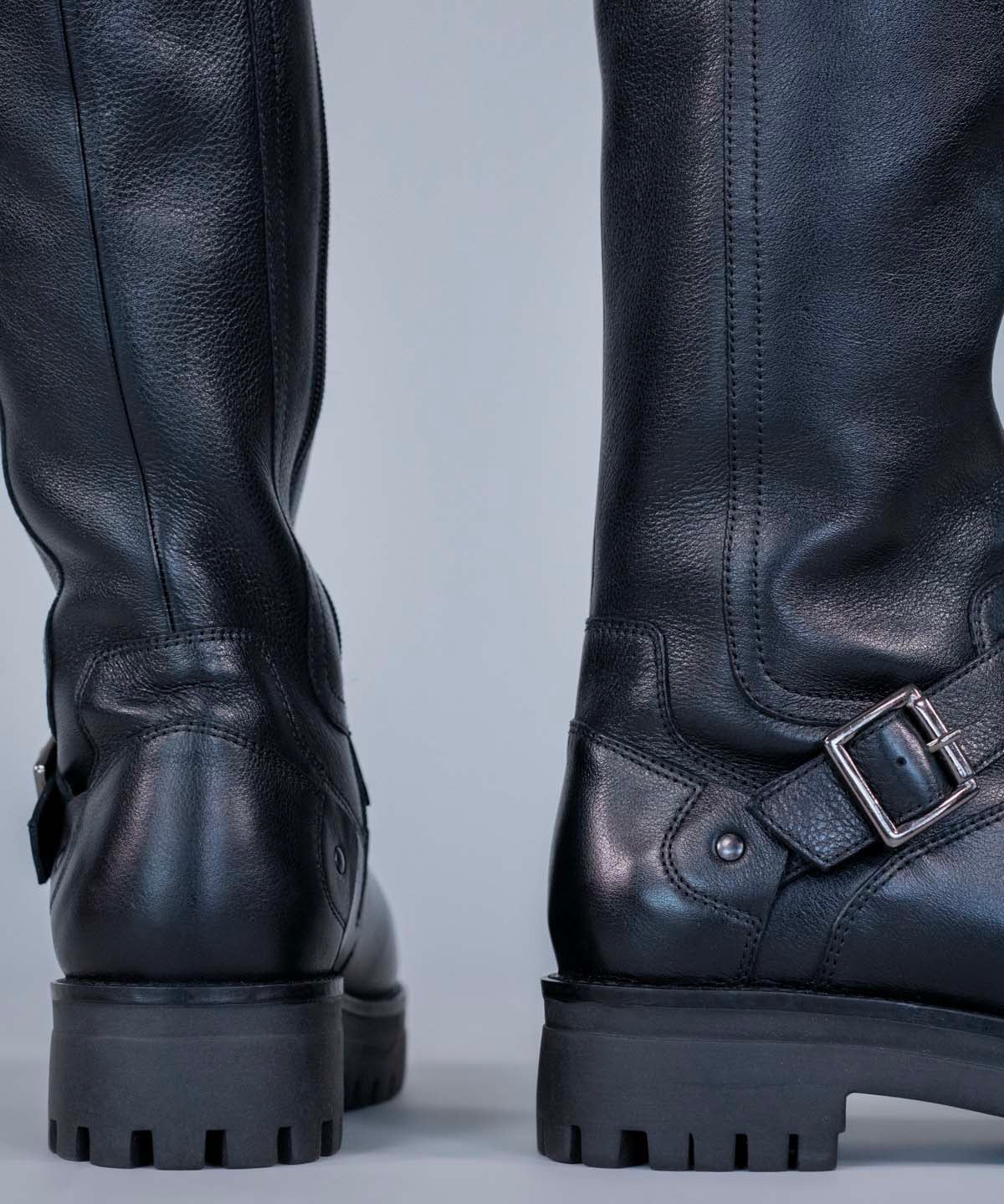 Bota Cuero Mujer Londa Negro Hush Puppies