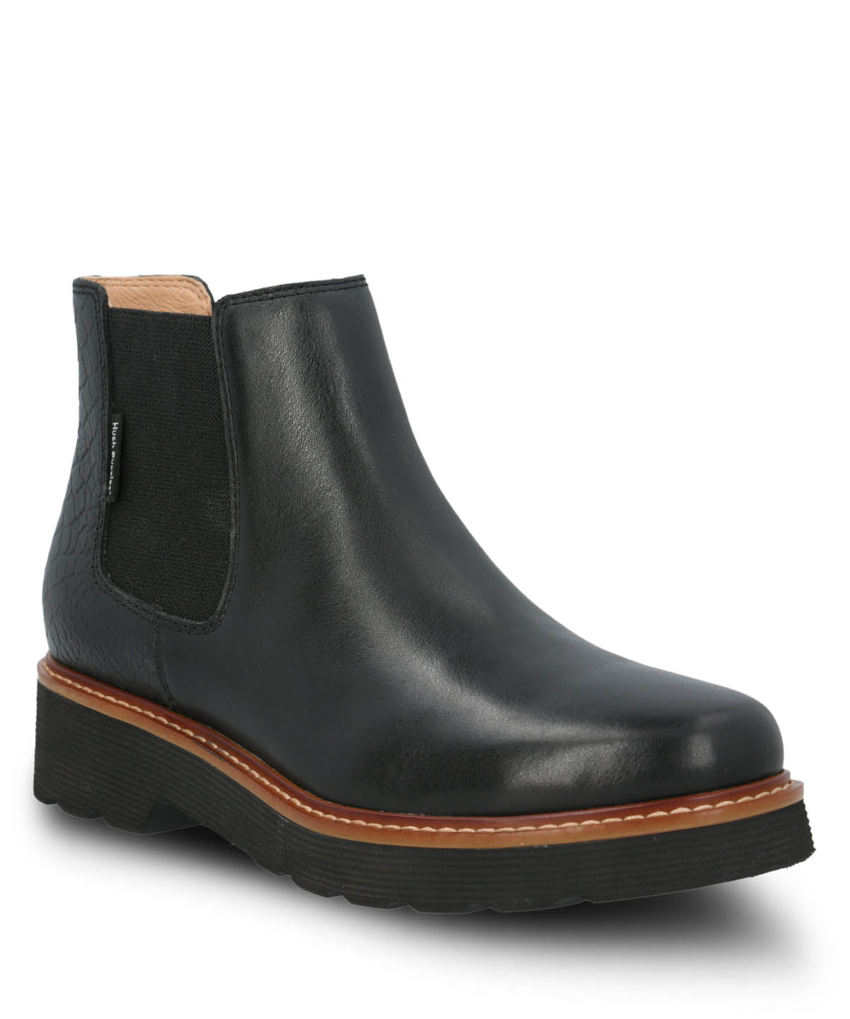 Botin Cuero Bonnie Negro Hush Puppies | Hush Puppies