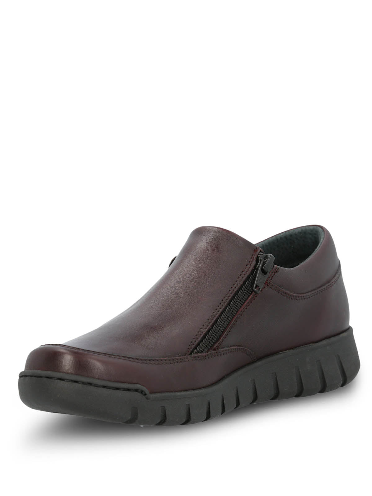 Zapato Cuero Mujer Henry Burdeo Hush Puppies | Hush Puppies