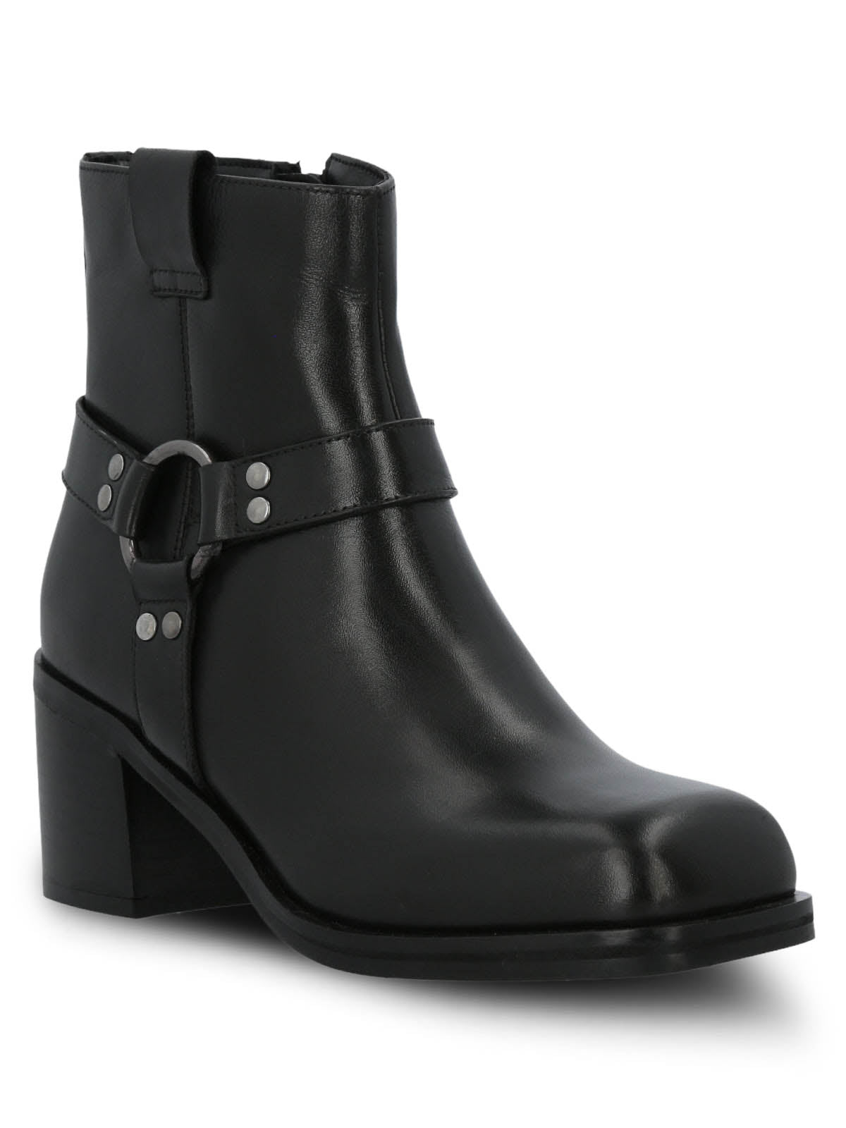 Botin Cuero Mujer Maylo Negro Hush Puppies
