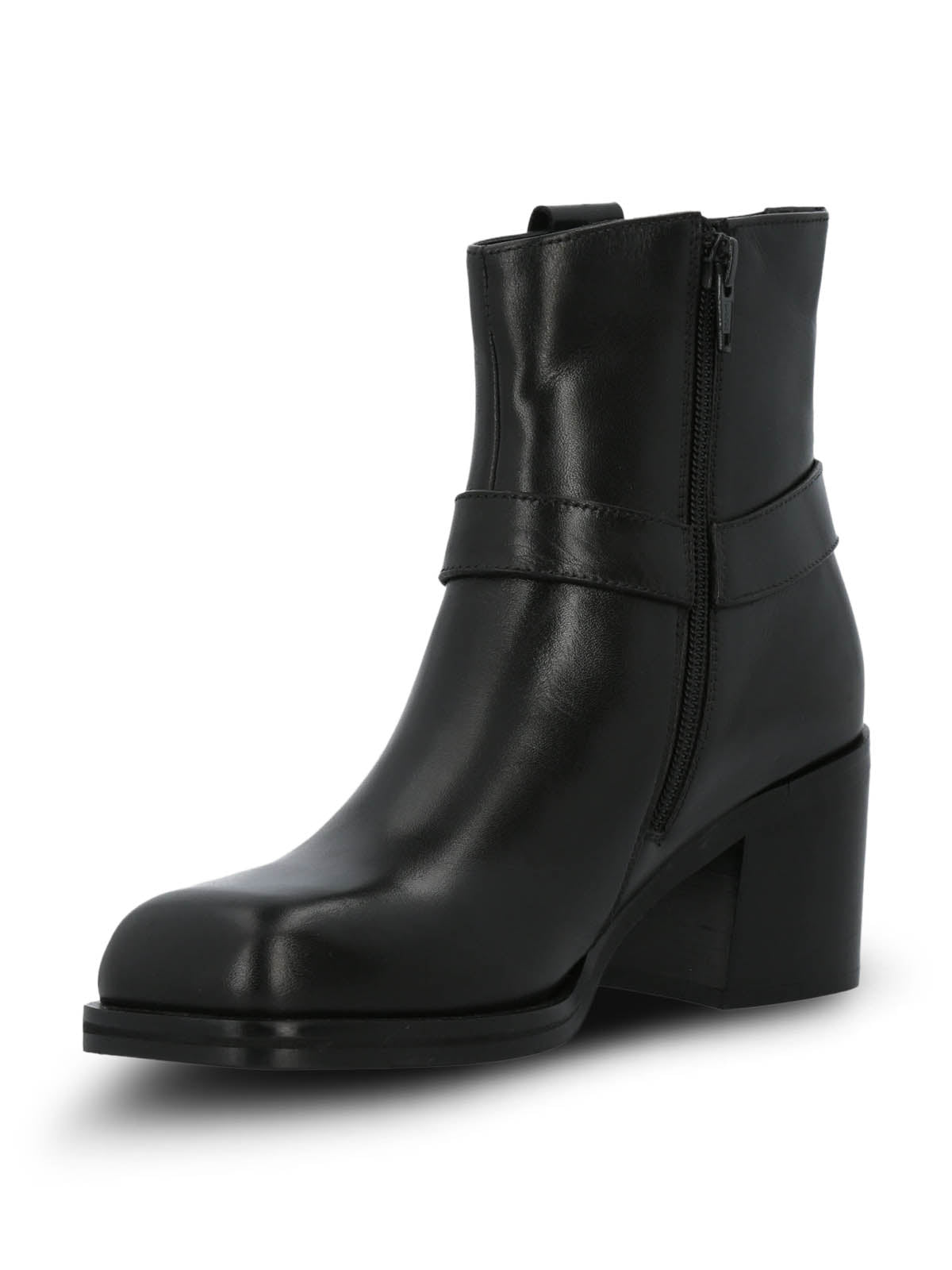 Botin Cuero Mujer Maylo Negro Hush Puppies