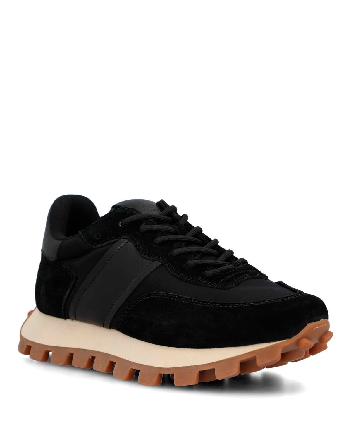 Zapatilla Cuero Mujer Janet Negro