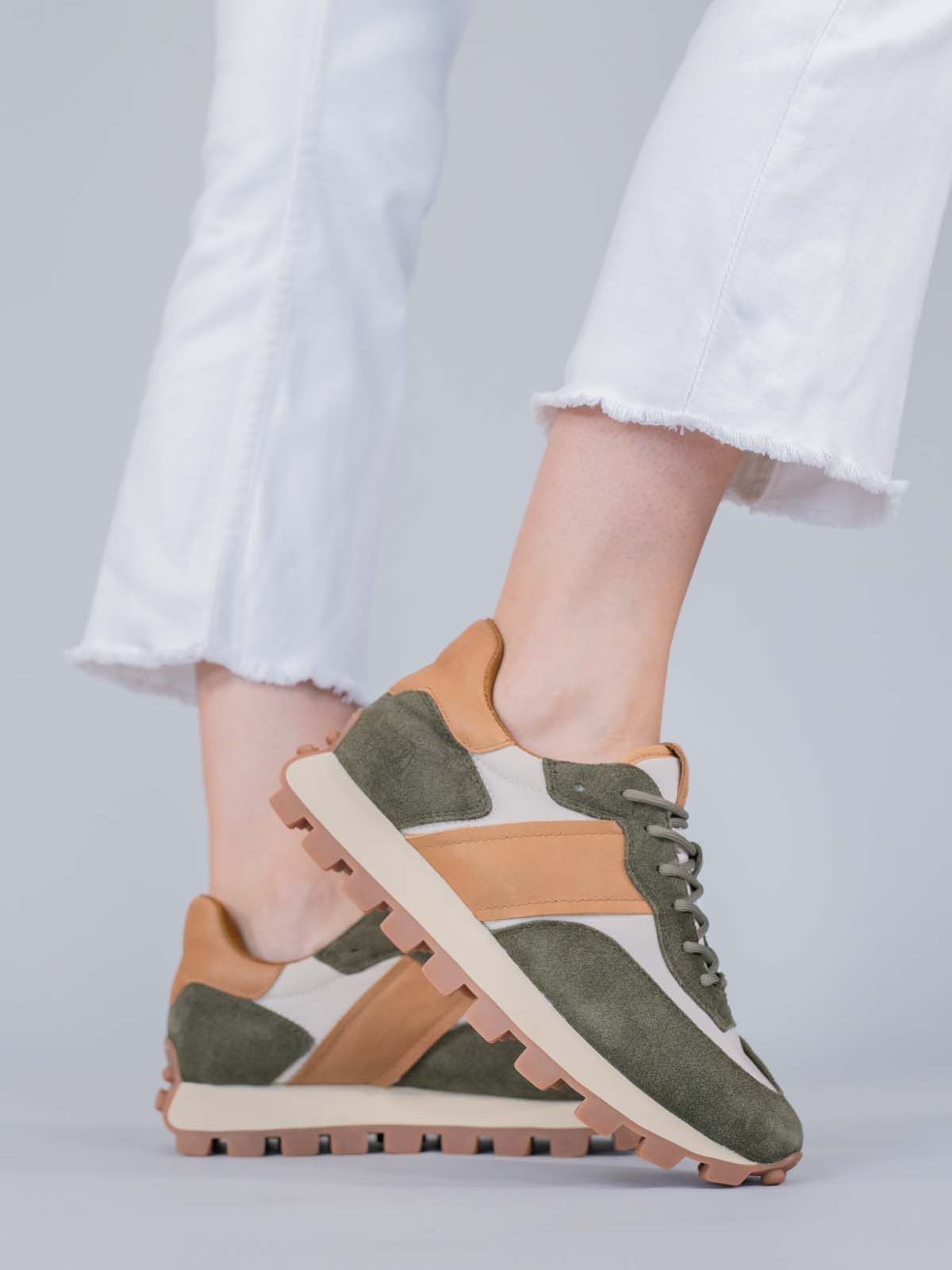 Zapatilla Cuero Janet Verde Hush Puppies