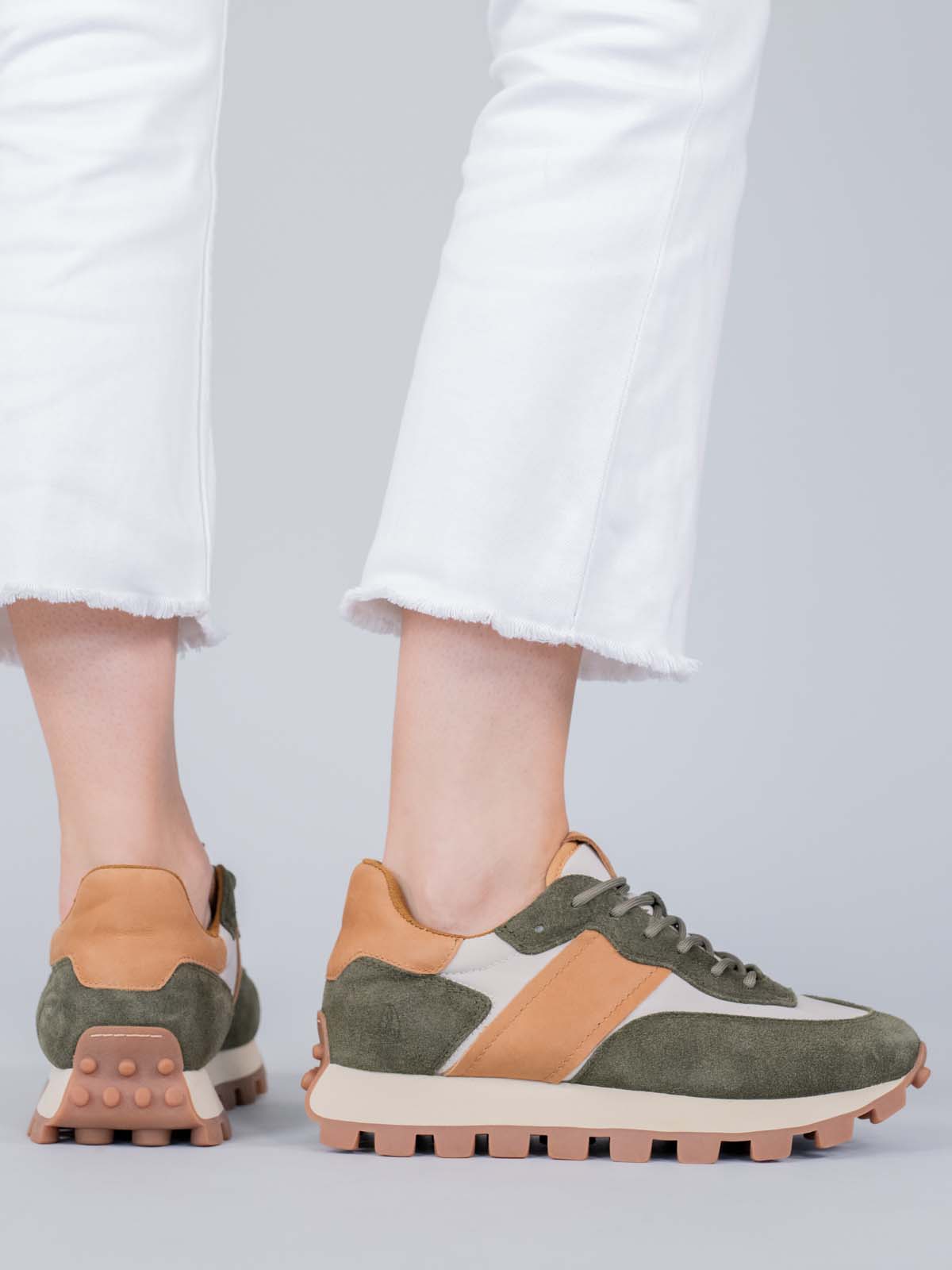 Zapatilla Cuero Janet Verde Hush Puppies