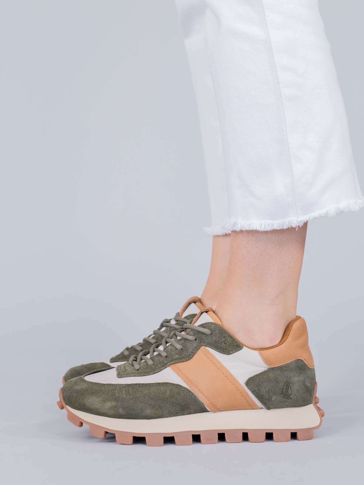Zapatilla Cuero Janet Verde Hush Puppies