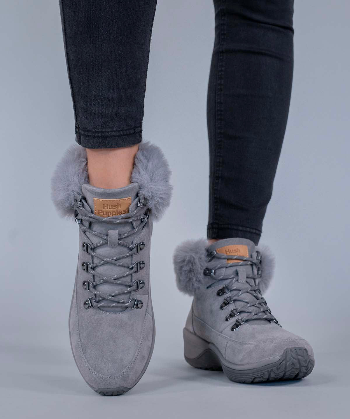 Botin Cuero Mujer Spinal Rug Alpine Gris Hush