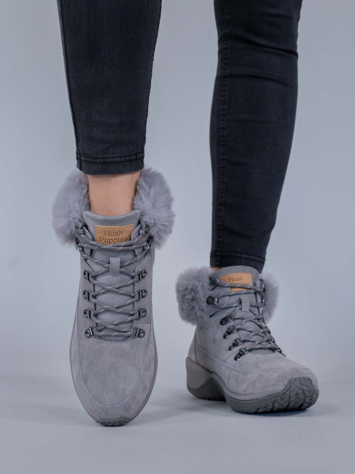 Botin Cuero Mujer Spinal Rug Alpine Gris Hush