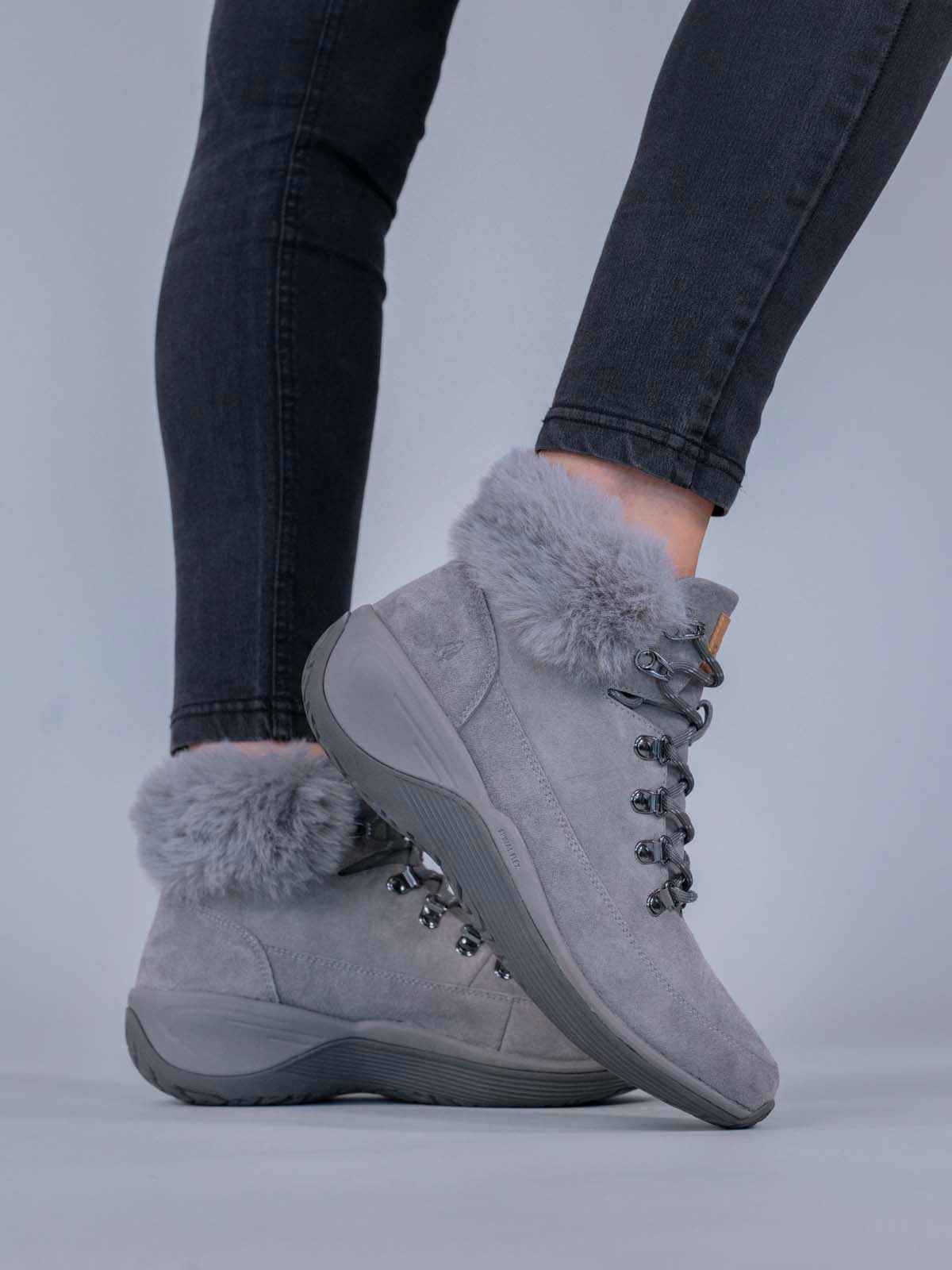 Botin Cuero Mujer Spinal Rug Alpine Gris Hush