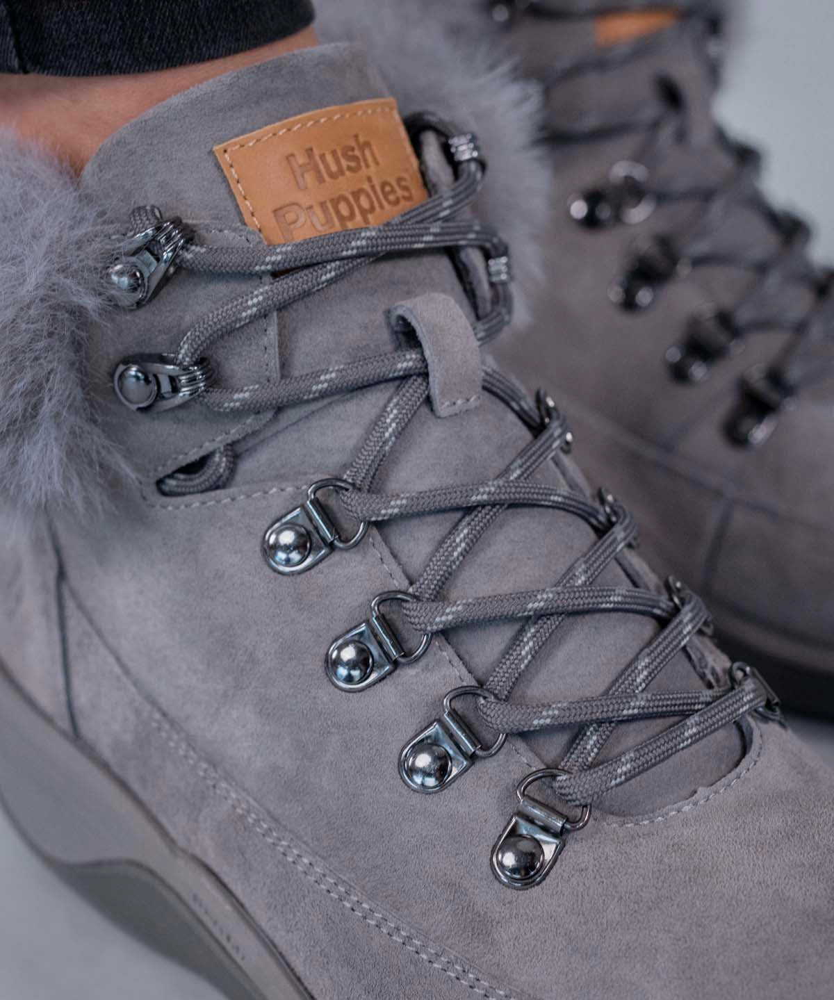 Botin Cuero Mujer Spinal Rug Alpine Gris Hush