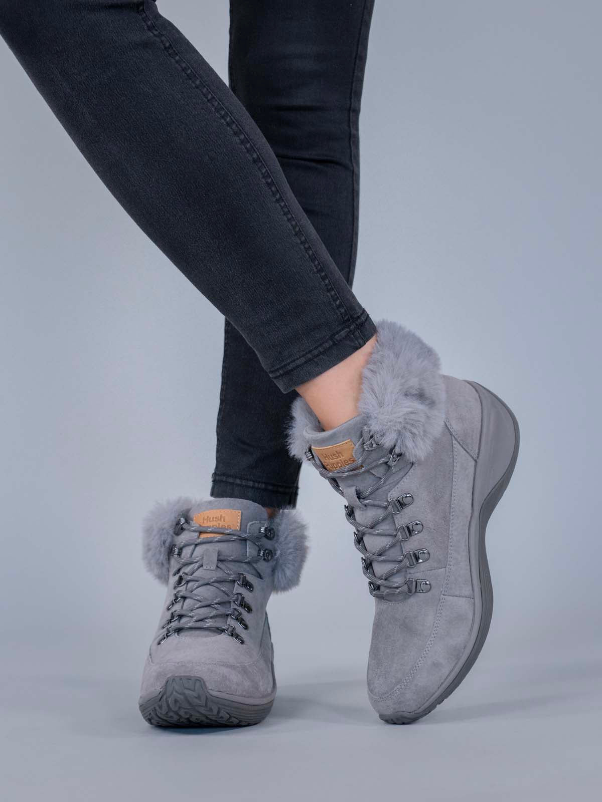 Botin Cuero Mujer Spinal Rug Alpine Gris Hush