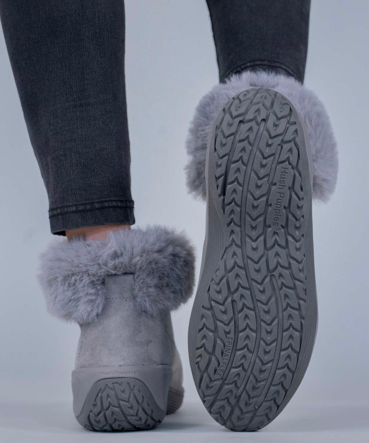 Botin Cuero Mujer Spinal Rug Alpine Gris Hush