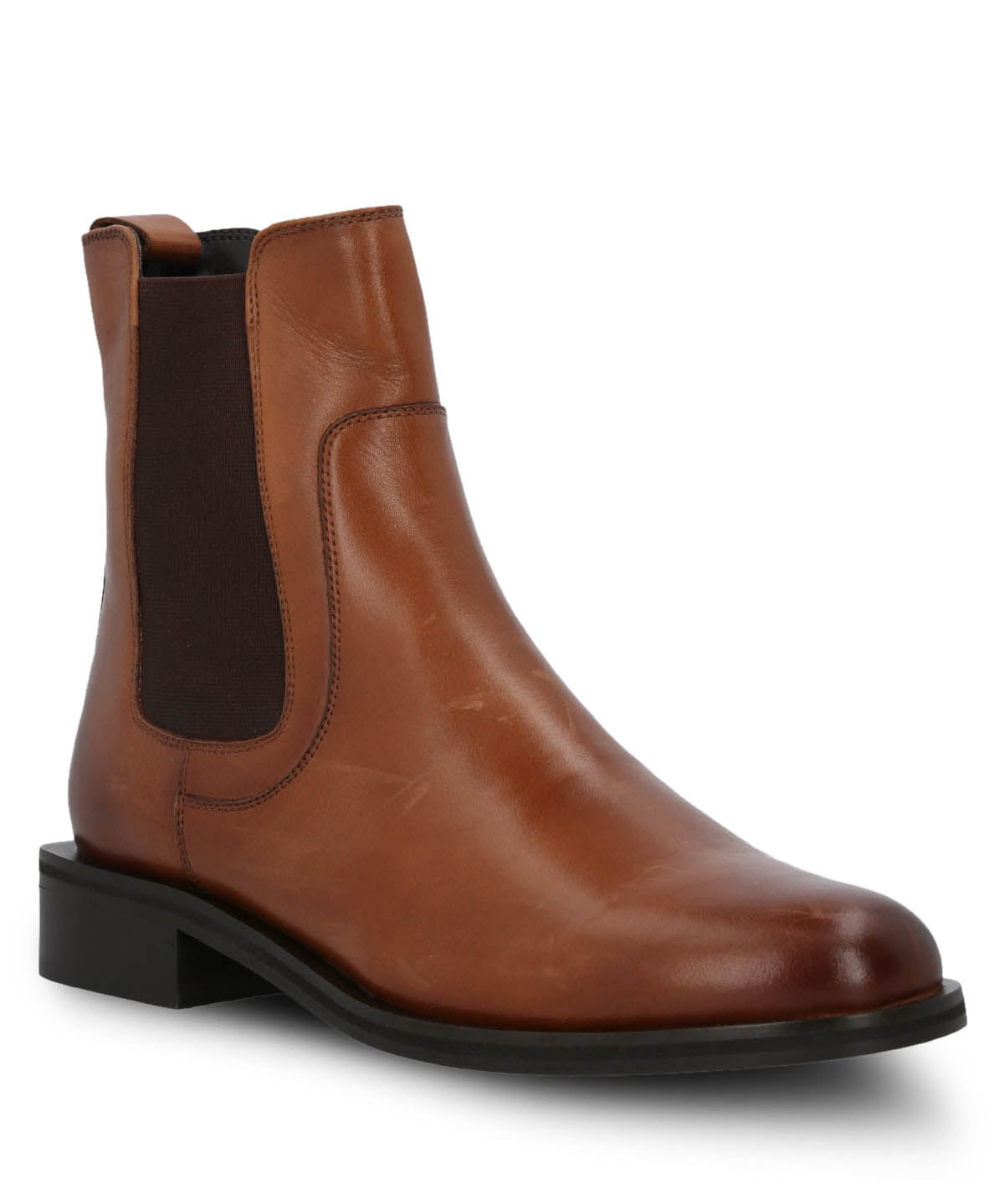 Botin Cuero Mujer Rivor Café Hush Puppies