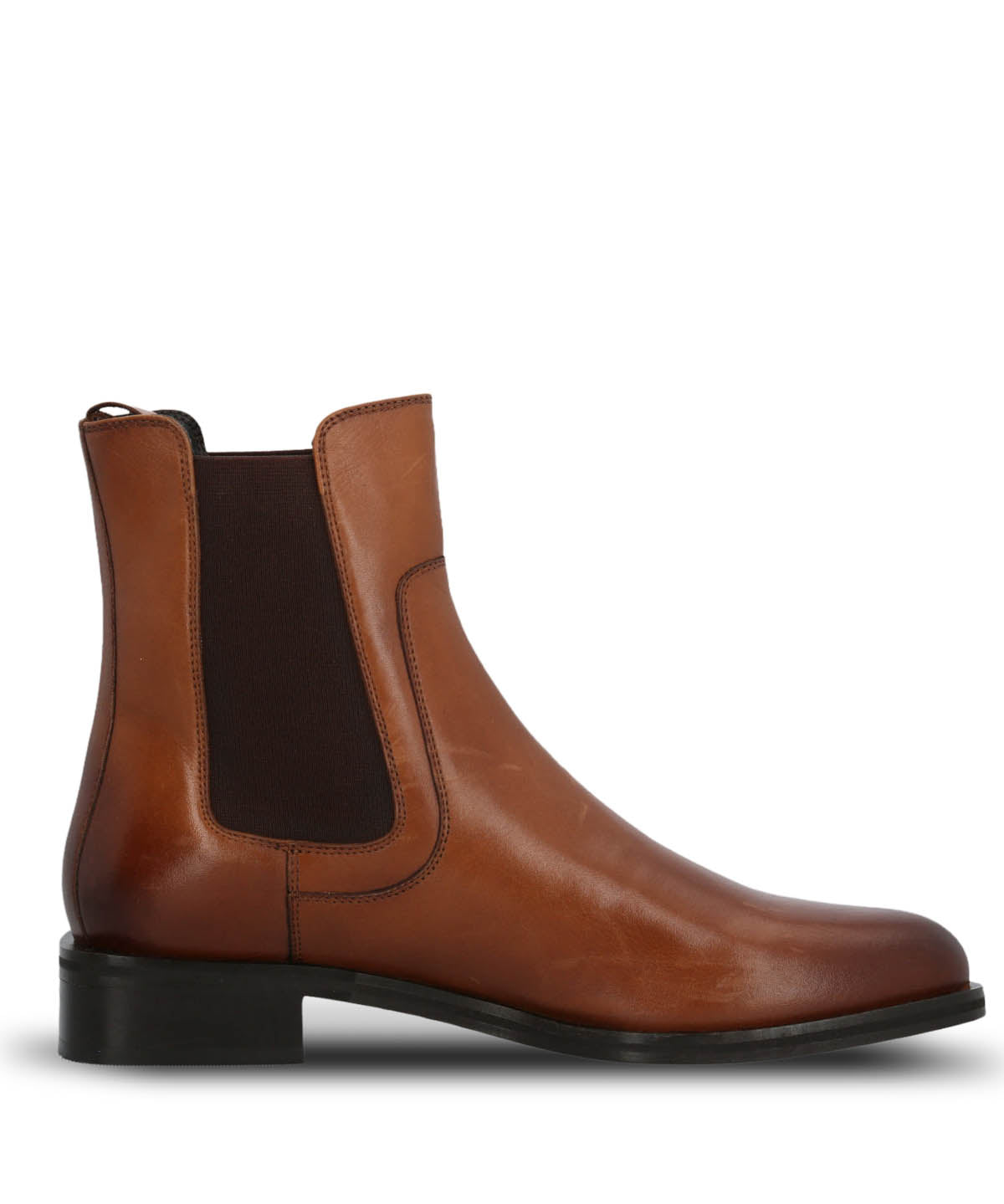 Botin Cuero Mujer Rivor Café Hush Puppies