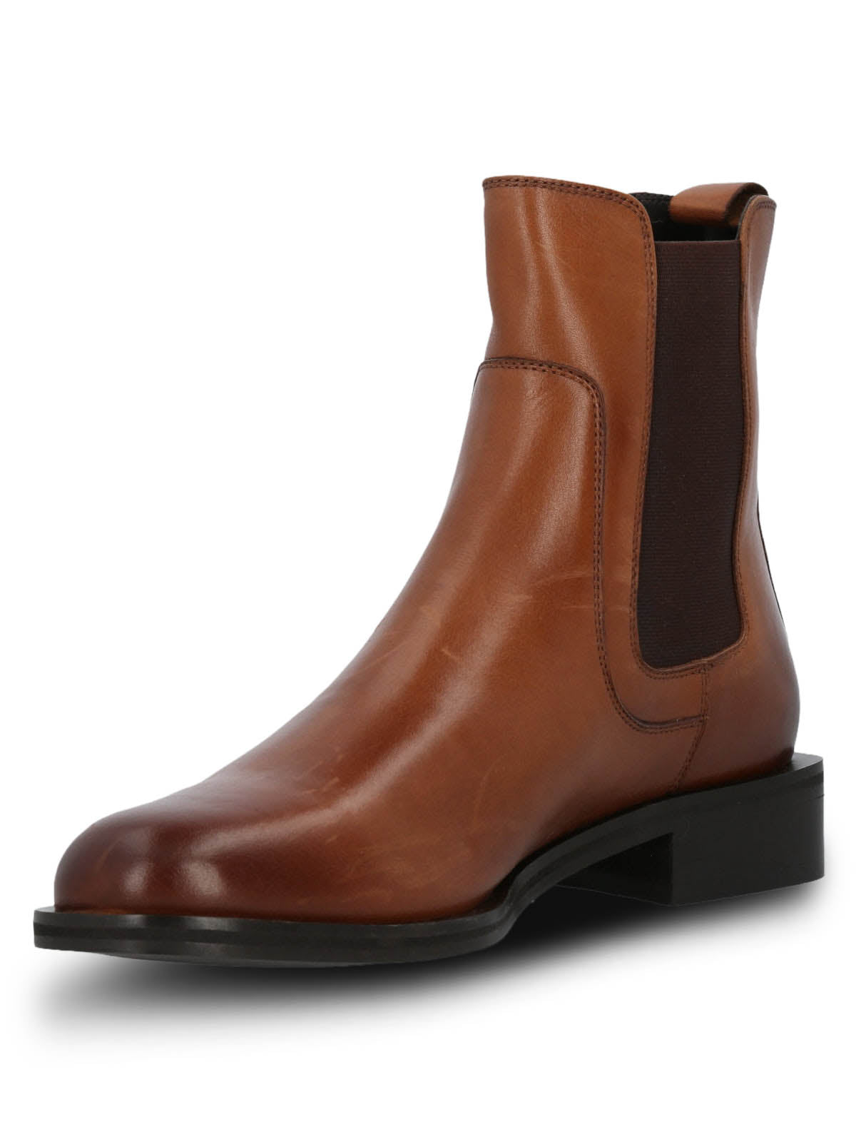 Botin Cuero Mujer Rivor Café Hush Puppies