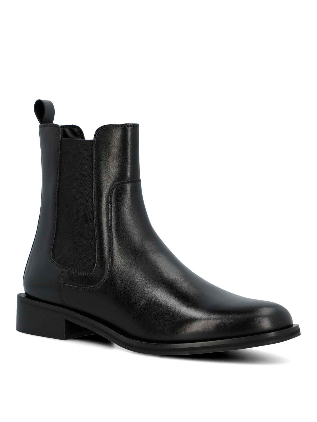 Botin Cuero Mujer Rivor Negro