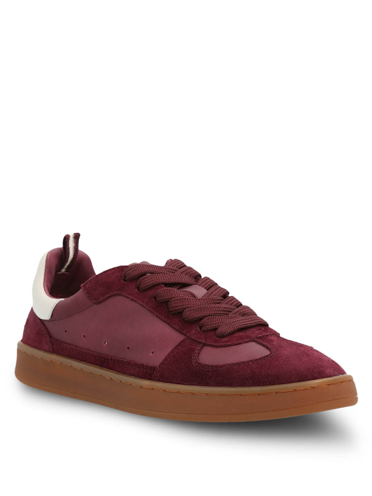 Zapatilla Cuero Mujer Dallas Burdeo Hush Puppies