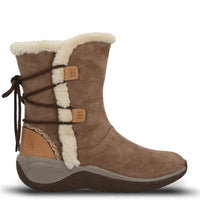 Bota Cuero Mujer Spinal Rug Bootie Café Hush | Hush Puppies