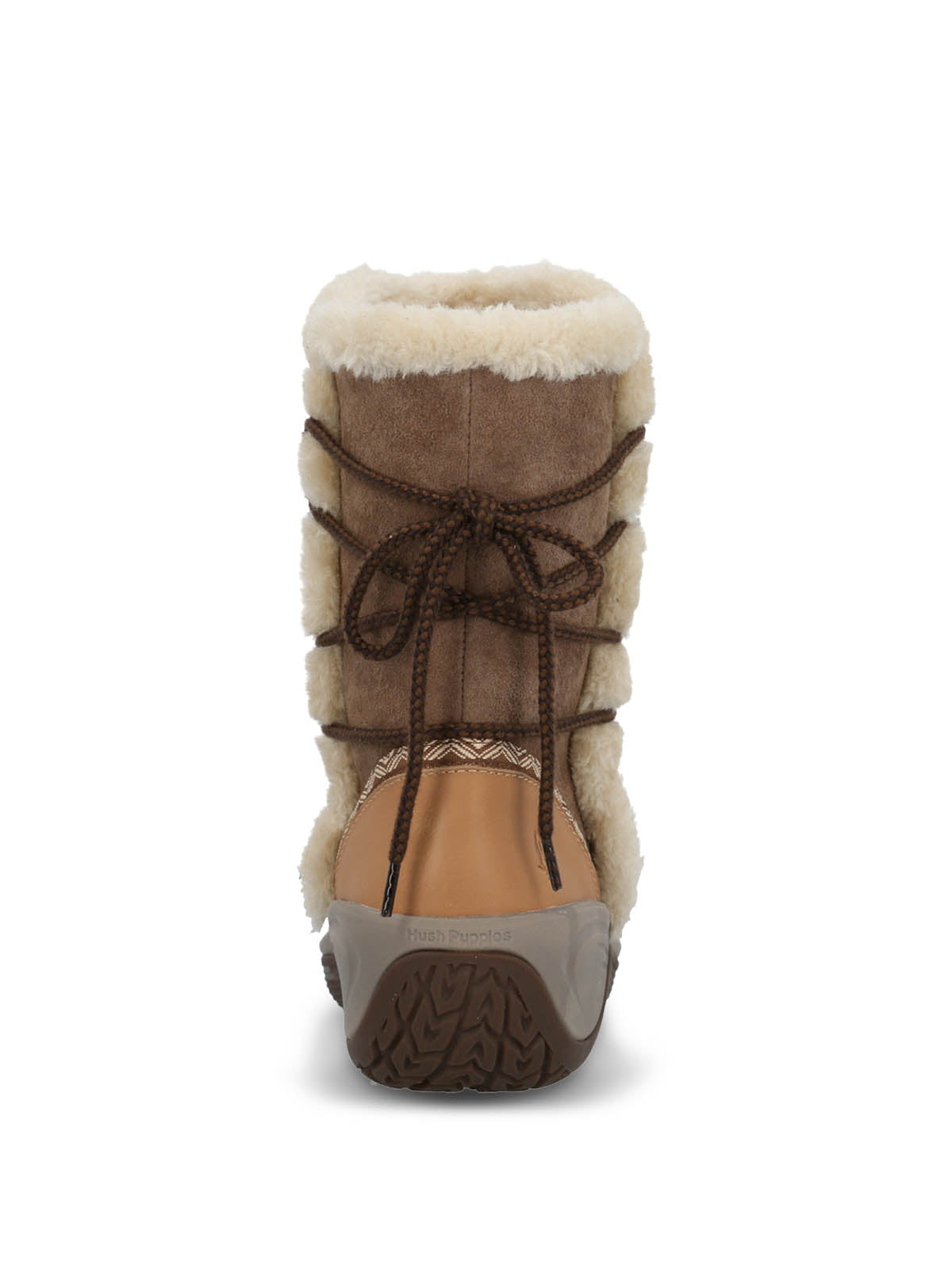 Bota Cuero Mujer Spinal Rug Bootie Café Hush | Hush Puppies