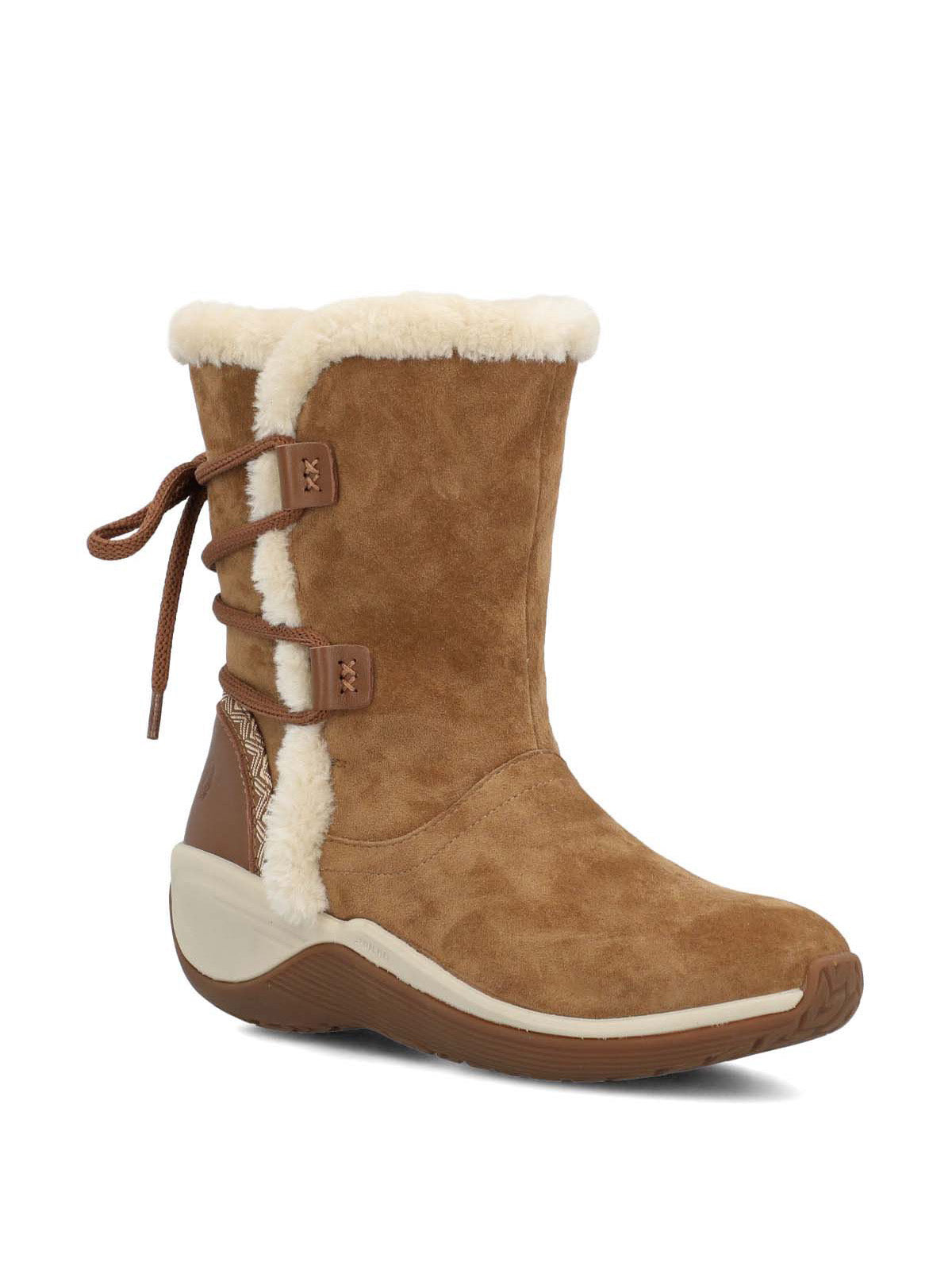 Bota Cuero Mujer Spinal Rug Bootie Café