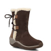 Bota Cuero Mujer Spinal Rug Bootie Café Oscuro