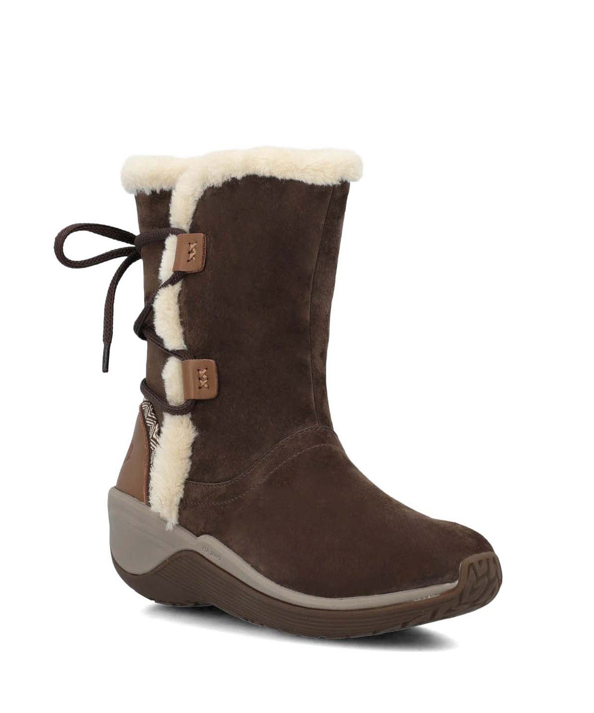 Bota Cuero Mujer Spinal Rug Bootie Café Oscuro