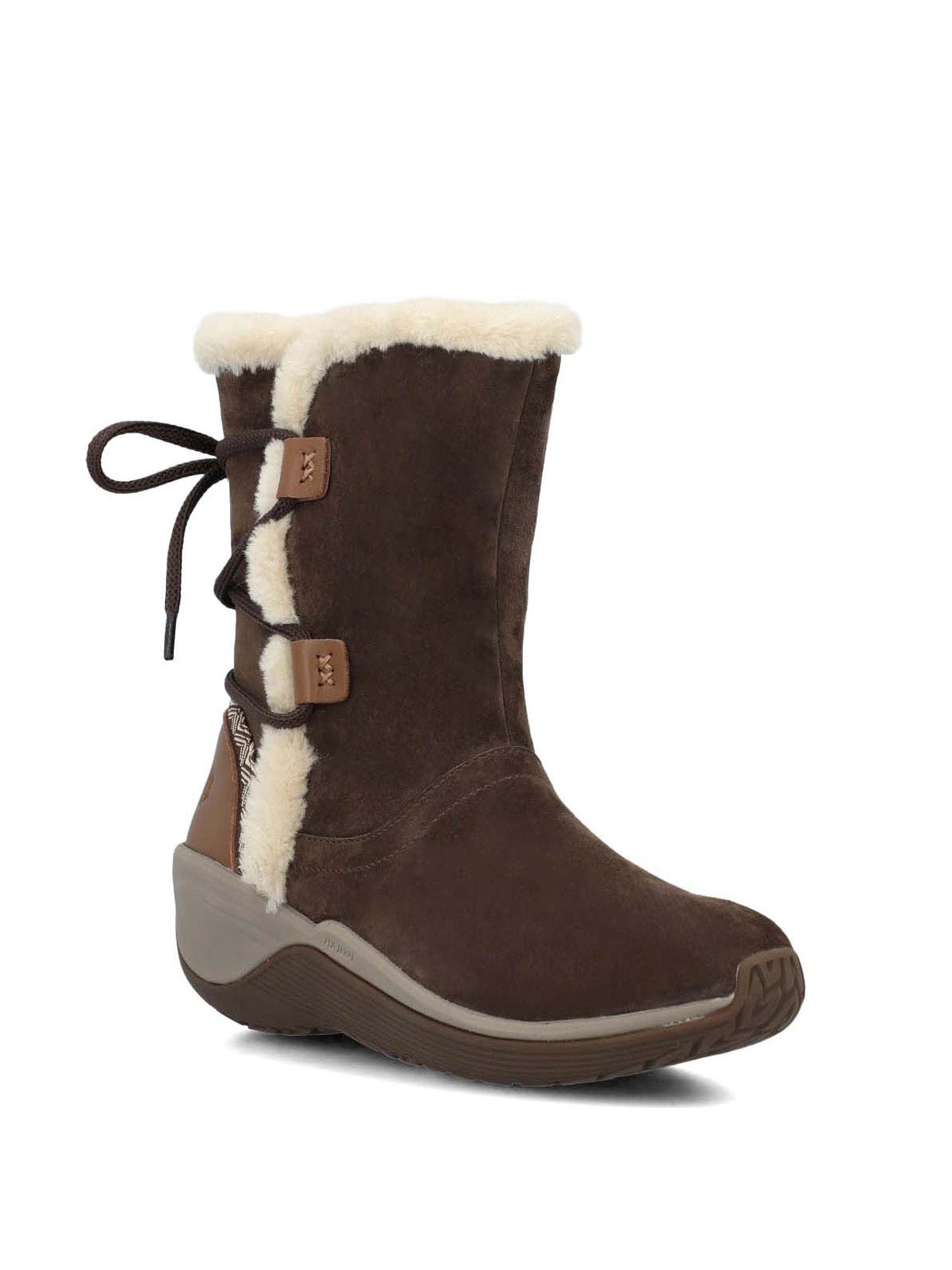 Bota Cuero Mujer Spinal Rug Bootie Café Oscuro