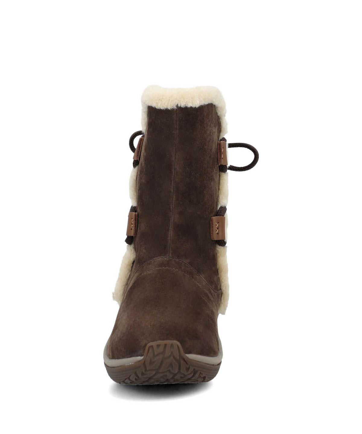 Bota Cuero Mujer Spinal Rug Bootie Café Oscuro