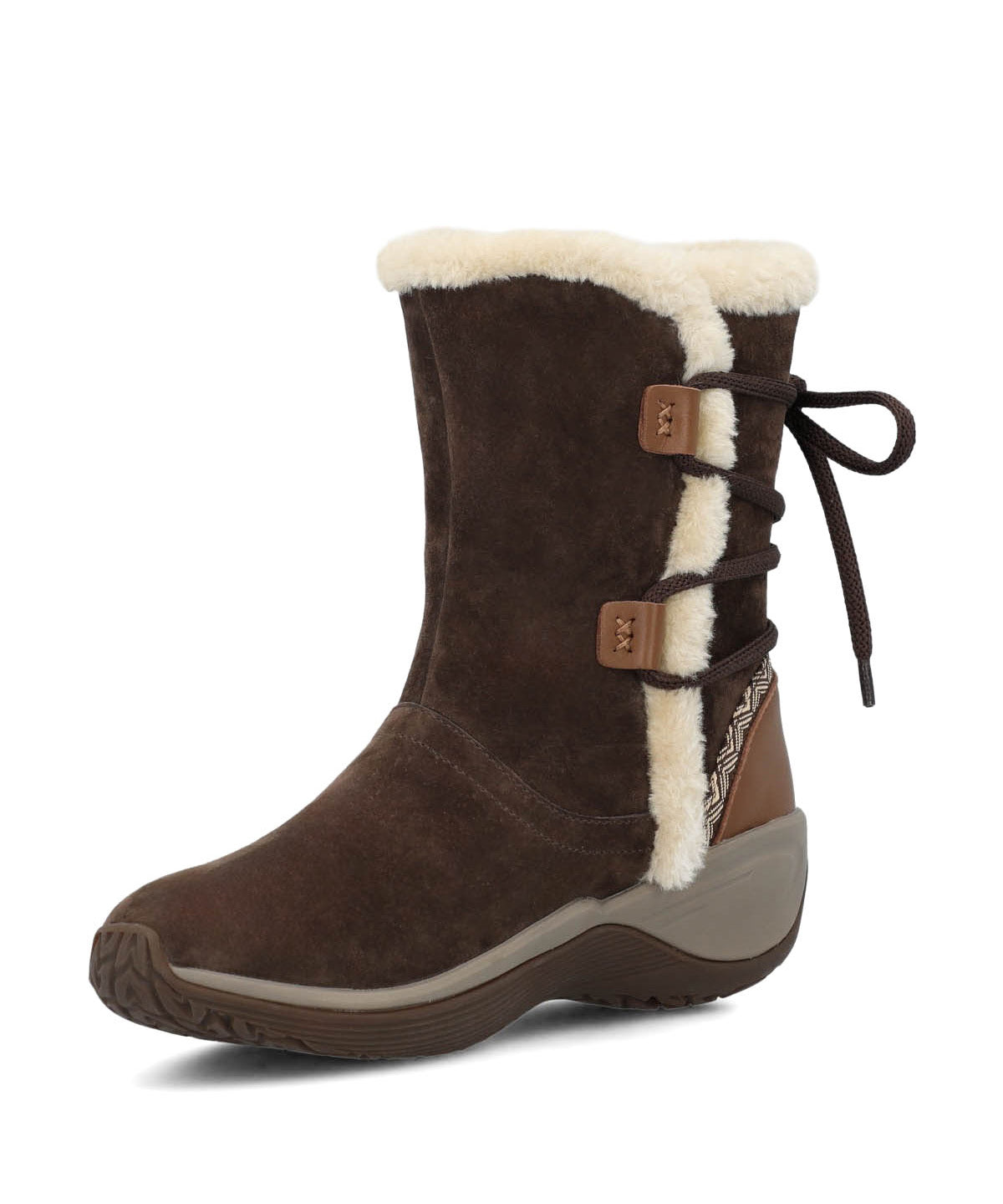 Bota Cuero Mujer Spinal Rug Bootie Café Oscuro