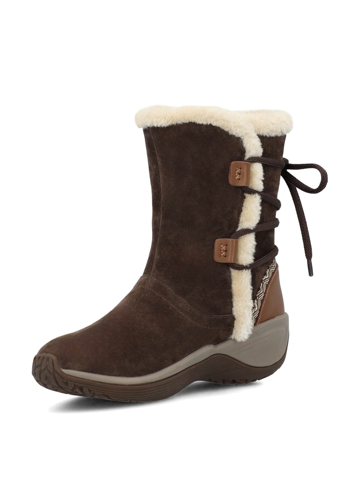 Bota Cuero Mujer Spinal Rug Bootie Café Oscuro