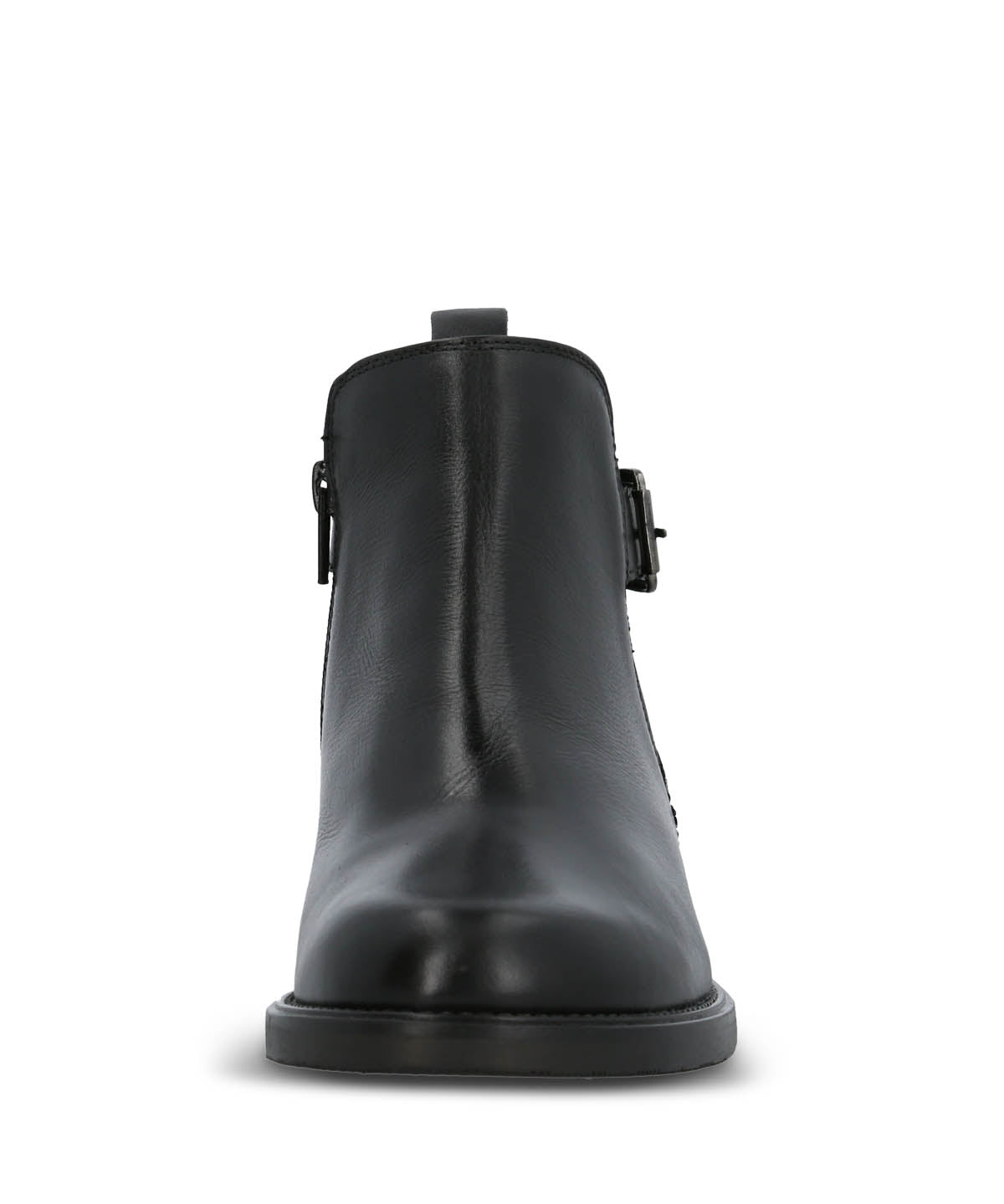 Botin Cuero Mujer Fey Negro Hush Puppies