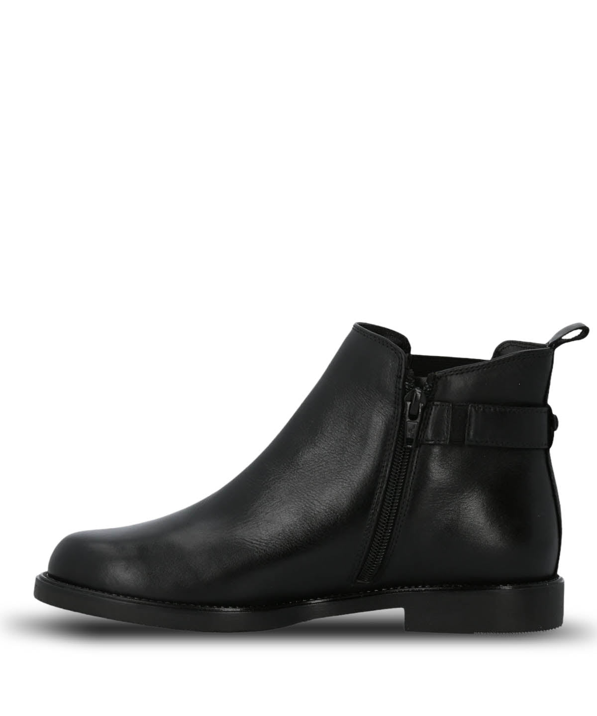 Botin Cuero Mujer Fey Negro Hush Puppies