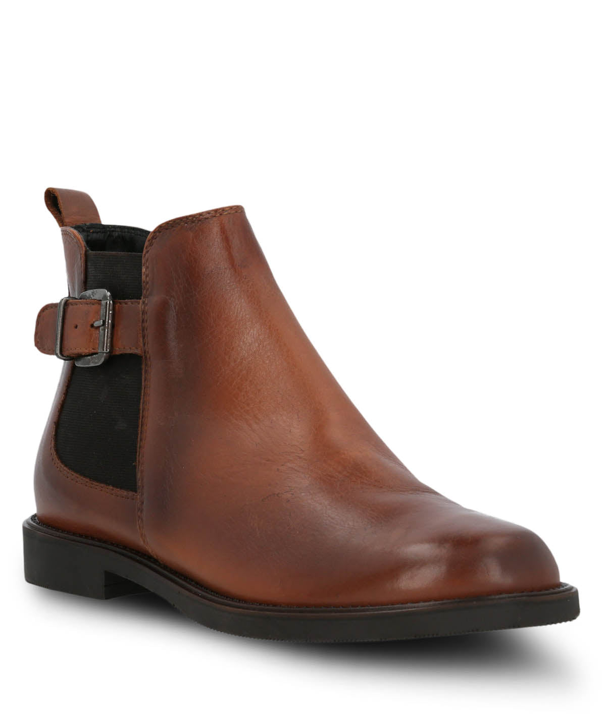 Botin Cuero Mujer Fey Café Hush Puppies