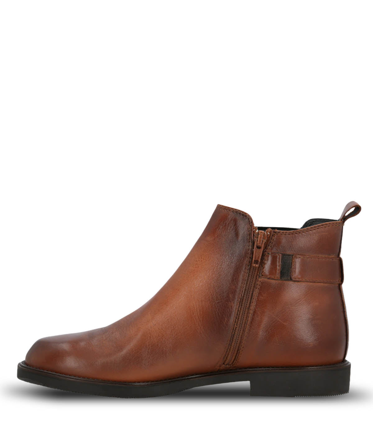 Botin Cuero Mujer Fey Café Hush Puppies
