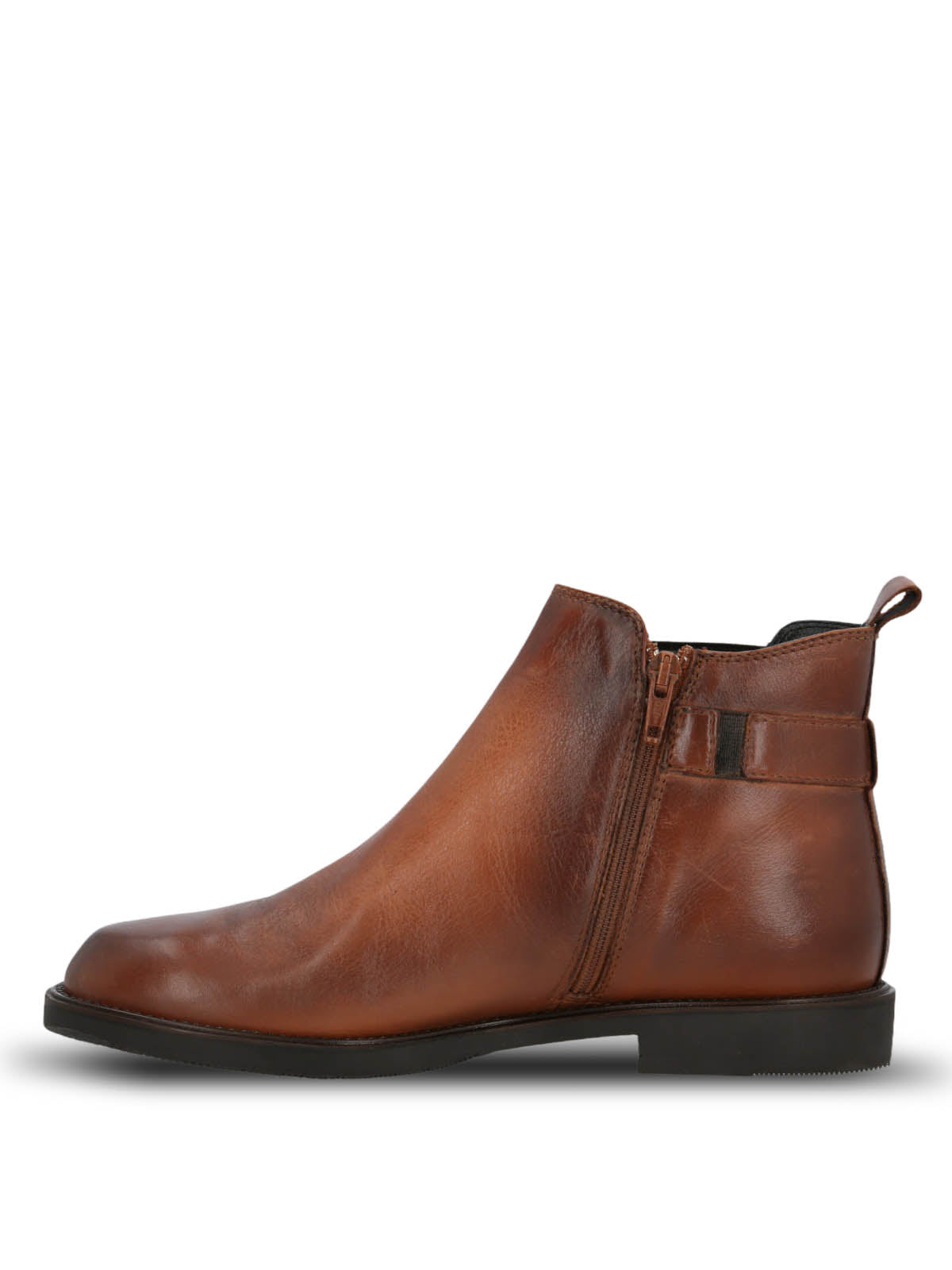 Botin Cuero Mujer Fey Café Hush Puppies