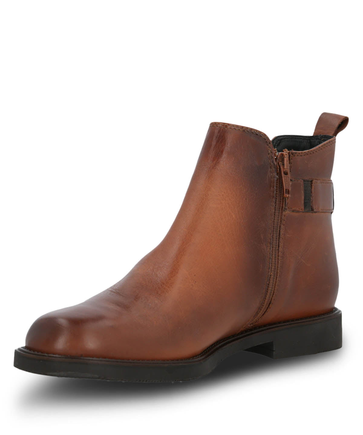 Botin Cuero Mujer Fey Café Hush Puppies
