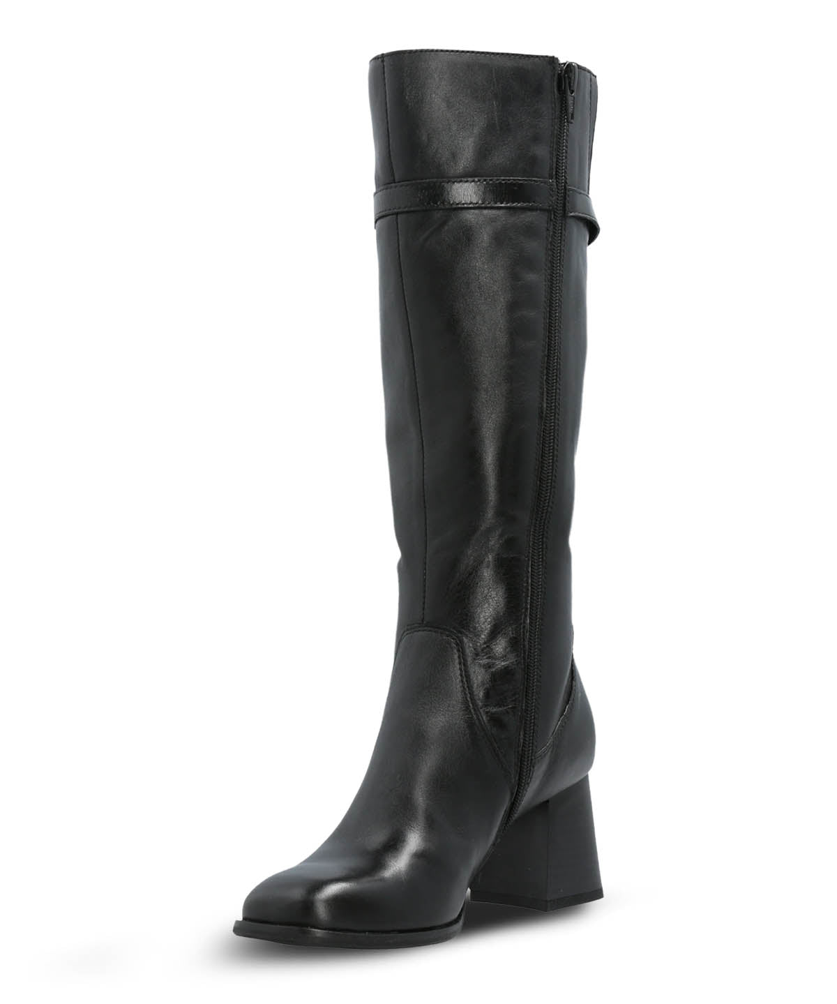 Bota Cuero Mujer Cladia Negra Hush Puppies
