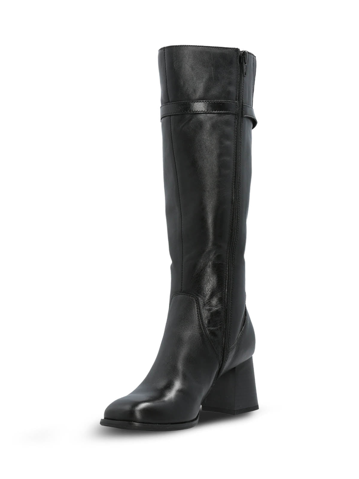 Bota Cuero Mujer Cladia Negra Hush Puppies