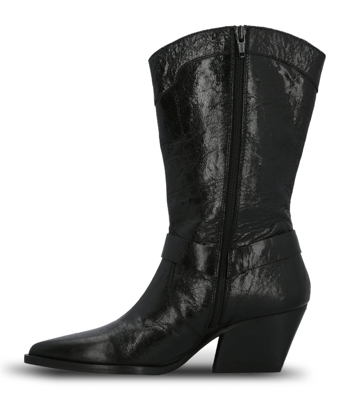 Bota Cuero Mujer Tim Negro Hush Puppies