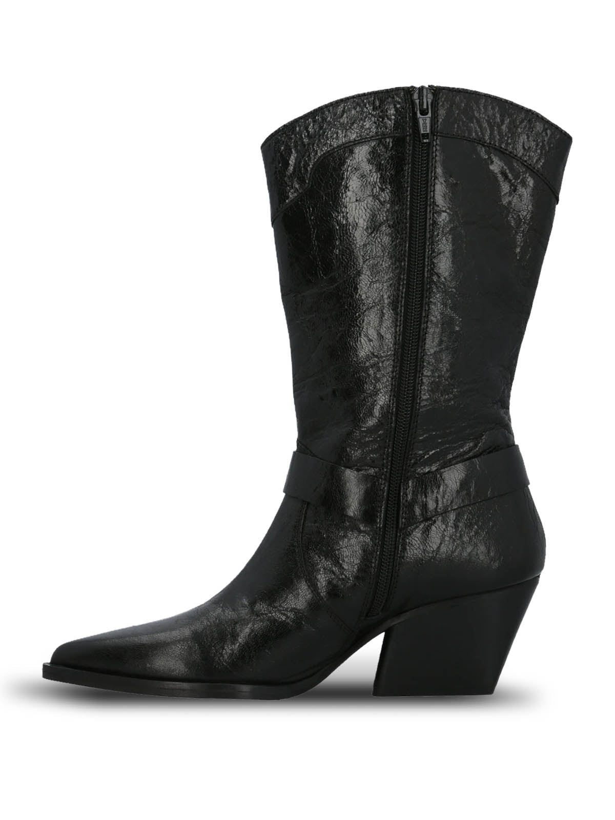 Bota Cuero Mujer Tim Negro Hush Puppies